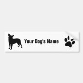 Australian Cattle Dog オアトラース,gesignaleerd Bumpersticker (Voorkant)