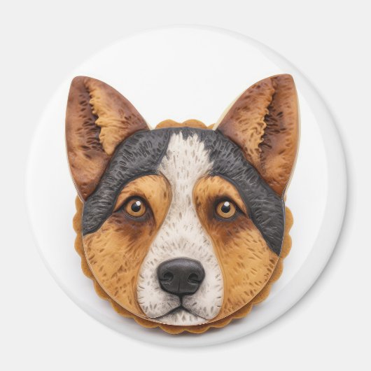 Australian Cattle Dog 3D geïnspireerd Magneet (Voorkant)