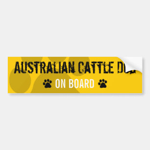 Australian Cattle Dog aan boord Bumpersticker