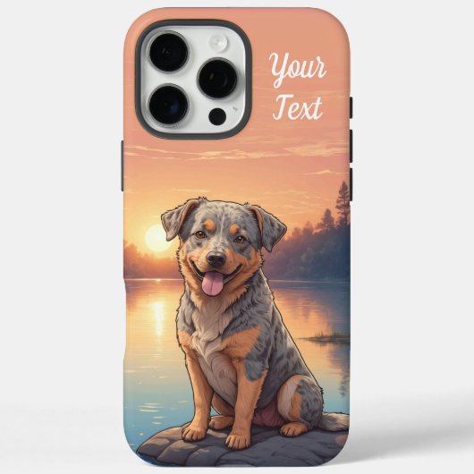 Australian Cattle Dog bij Lake Case-Mate iPhone Case (Achterkant)