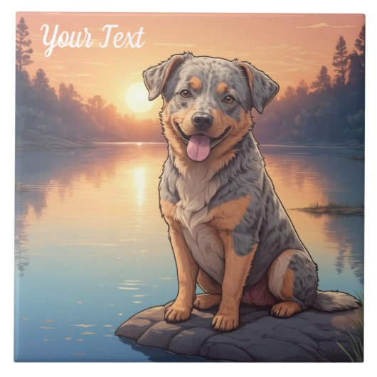 Australian Cattle Dog bij Lake Tegeltje (Voorkant)