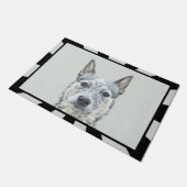 Australian Cattle Dog - Cute Original Dog Art Deurmat (Schuin)