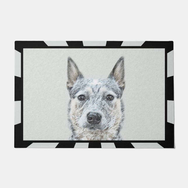 Australian Cattle Dog - Cute Original Dog Art Deurmat (Voorkant)