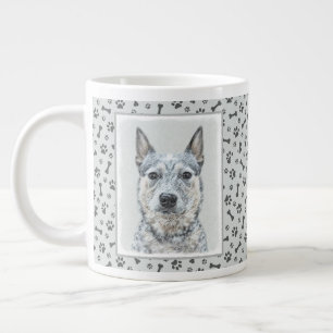 Australian Cattle Dog - Cute Original Dog Art Extra Grote Beker