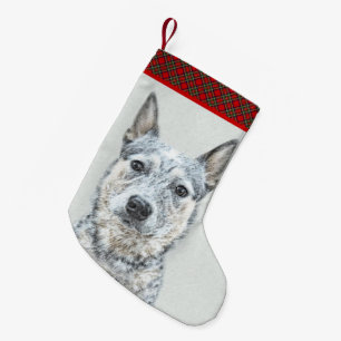 Australian Cattle Dog - Cute Original Dog Art Kleine Kerstsok