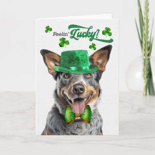 Australian Cattle Dog Fijne St. Patrick's Dag Feestdagen Kaart