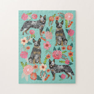 Australian Cattle Dog Florals Legpuzzel