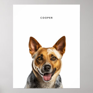 Australian Cattle Dog gepersonaliseerde print