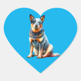 Australian Cattle Dog Hart Sticker