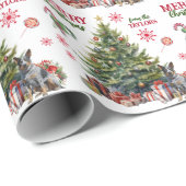 Australian Cattle Dog Holiday Tree Cadeaupapier (Rol Hoek)