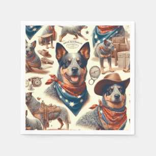 Australian Cattle Dog Illustratie Servet