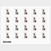 Australian Cattle Dog in de Sticker van de Kersttr (Vel)