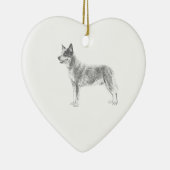 Australian Cattle Dog Keramisch Ornament (Rechts)