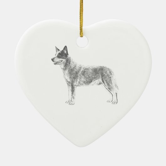 Australian Cattle Dog Keramisch Ornament (Achterkant)