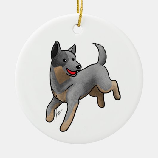 Australian Cattle Dog Keramisch Ornament (Voorkant)