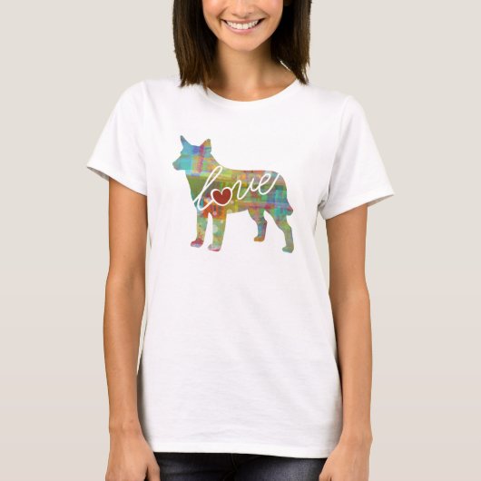 Australian Cattle Dog Love T-shirt (Voorkant)
