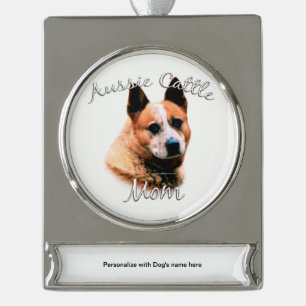 Australian Cattle Dog Ma 2 Verzilverd Banner Ornament
