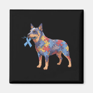Australian Cattle Dog Puzzle Autisme Bewustzijn Vr Magneet
