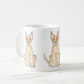 Australian Cattle Dog Red Heeler Coffee Mok (Voorkant links)