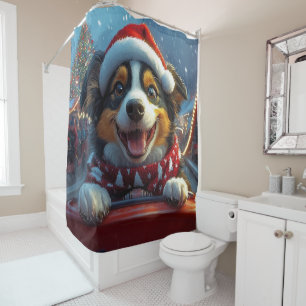 Australian Cattle Dog Roller Onderzetter Kerst Douchegordijn