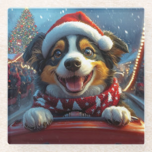 Australian Cattle Dog Roller Onderzetter Kerst Glazen Onderzetter
