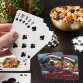 Australian Cattle Dog Roller Onderzetter Kerst Pokerkaarten (Insitu)