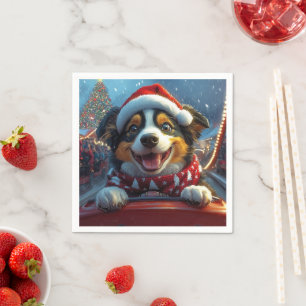 Australian Cattle Dog Roller Onderzetter Kerst Servet