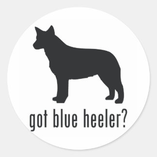 Australian Cattle Dog Ronde Sticker