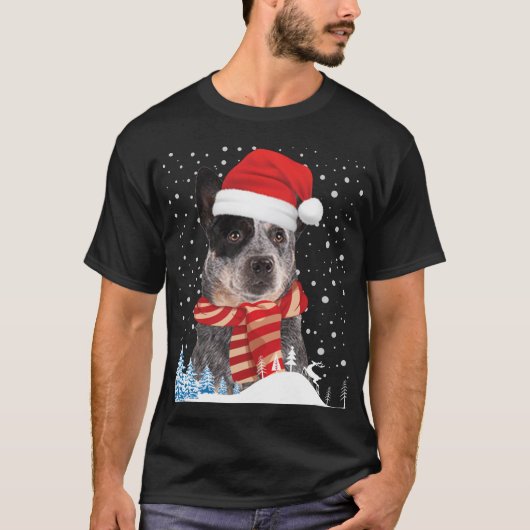 Australian Cattle Dog Ugly Sweat de Noël Père Noël (Devant)