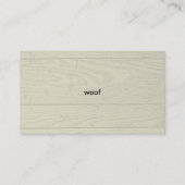 Australian Cattle Dog Visitekaartje (Achterkant)