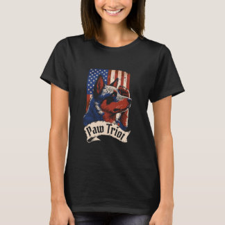 Australian Cattle Dog Vlag Us Ras - Pet Pawtriot T-shirt