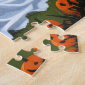 Australian Cattle Dogs Pumpkin Halloween Grappig Legpuzzel (Zijkant)