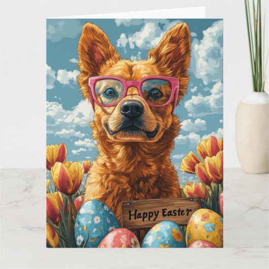 Australian Cattle Easter Eggs Kaart (Voorkant)