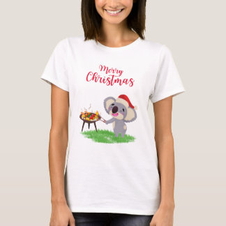 Australian Christmas Schattige Koala genieten van T-shirt