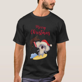 Australian Christmas Schattige Koala Surfing Desig T-shirt