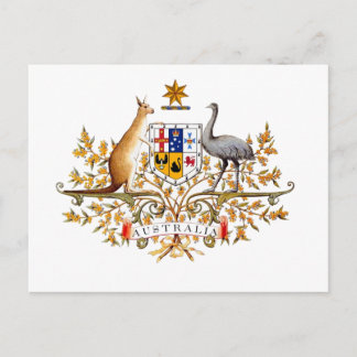 australian coat of arms briefkaart