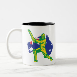 Australian Cricket Team T-Shirt Fans Jersey Tweekleurige Koffiemok