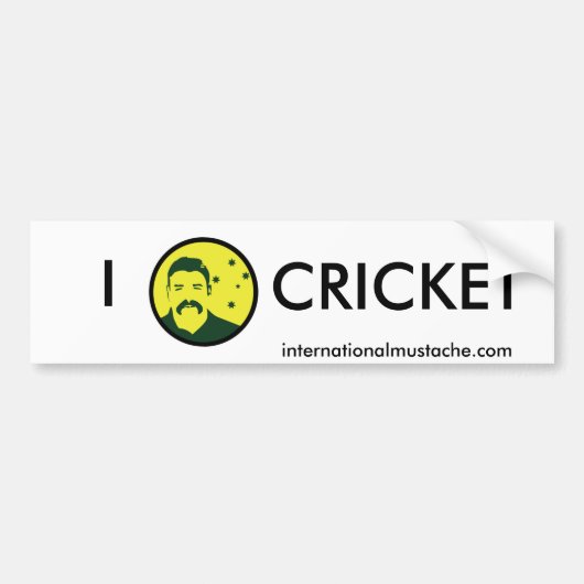 Australian Cricketer Bumpersticker (Voorkant)