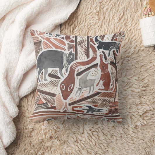 Australian Dreams Mythical Animals Snake Coussin (Couverture)