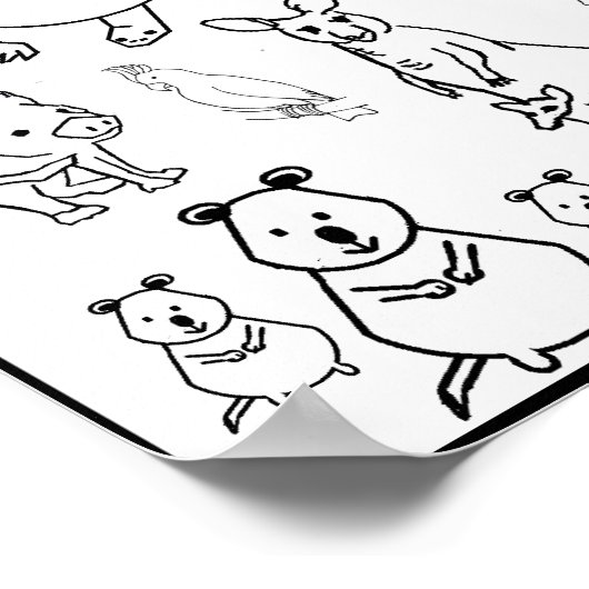 Australian Endangals Animaux, Poster (Coin)