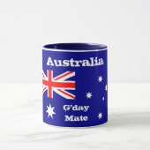 Australian Flag & G'day Mate coffee mug /Australie (Centre)