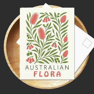Australian Flora Botanical Art Print inheemse wi Briefkaart