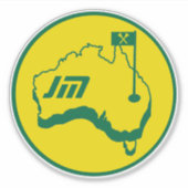 Australian Golfing Gifts Sticker (Voorkant)