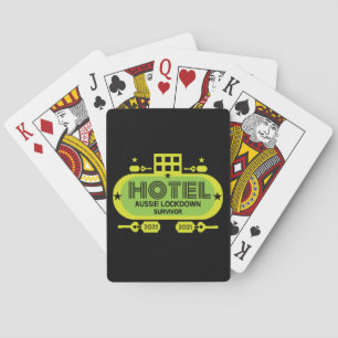 Australian Hotel Quarantine Gifts Mok overlevend Pokerkaarten
