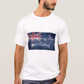 Australian in Heart en Kidney, Australië, vlag T-shirt (Voorkant)