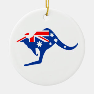 Australian Kangaroo Keramisch Ornament
