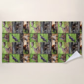 Australian Kangaroo Photo Collage Strandlaken (Voorkant)