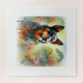 Australian kelpie 141024AREF150 - Watercolor Legpuzzel (Horizontaal)