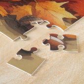 Australian Kelpie Autumn verlaat Thanksgiving Legpuzzel (Zijkant)