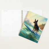 Australian Kelpie Beach Surf Paining (Devant avec enveloppe)